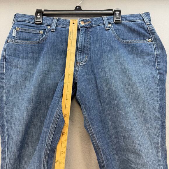 Carhartt Jeans Women's 14x30 Blue Curvy Fit Straight Leg Western Work Wear - Picture 11 of 13